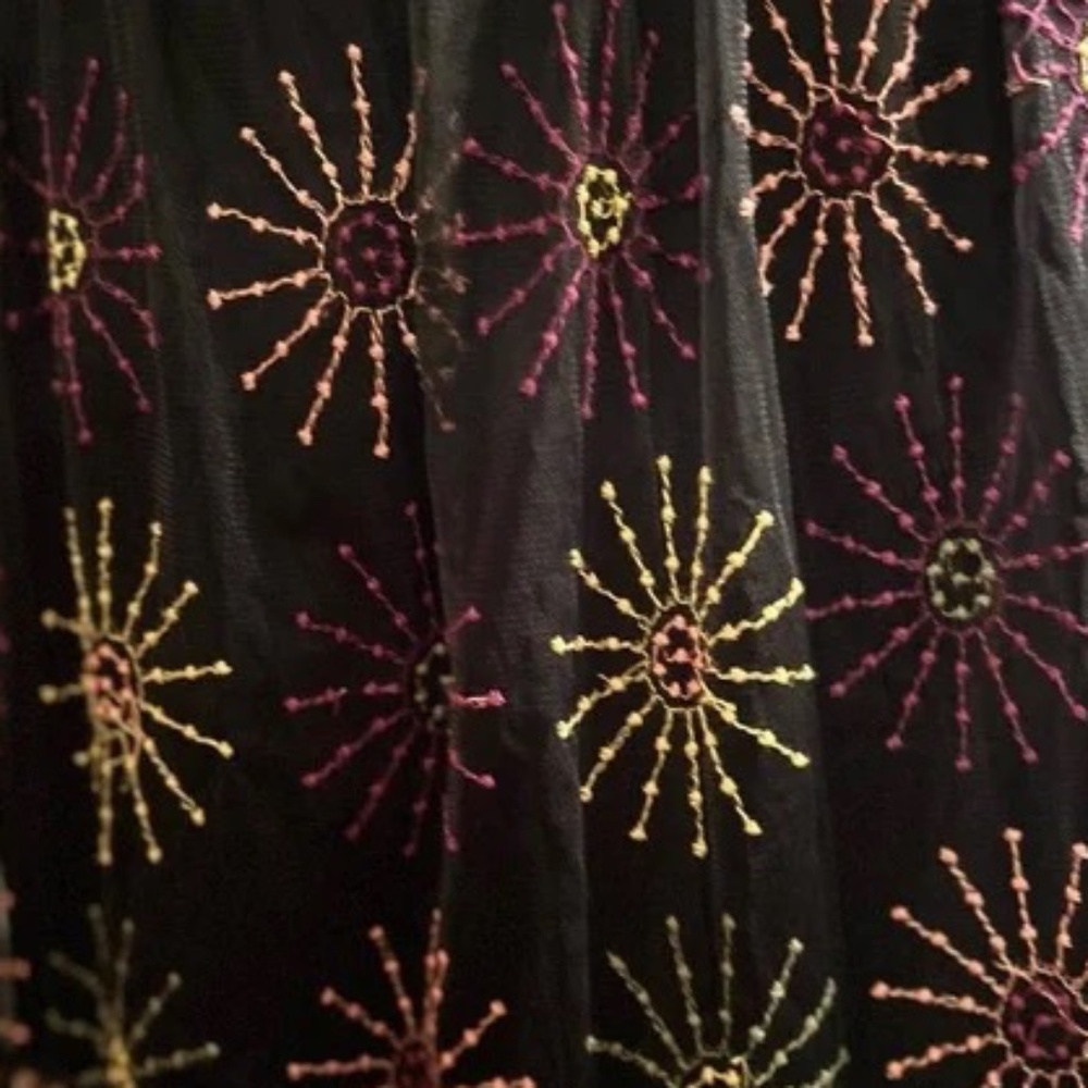 Blank of London Maxi Skirt Embroidered Embellished from Anthropologie XS Bl-Nk - Picture 7 of 7